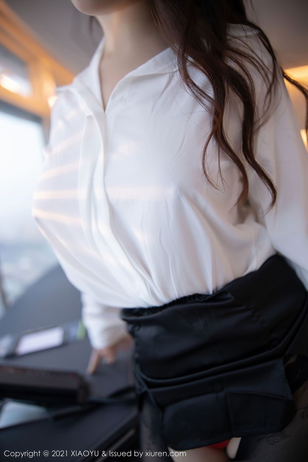 美女模特乔漫妮mina - 黑白双色职场OL制服系列写真