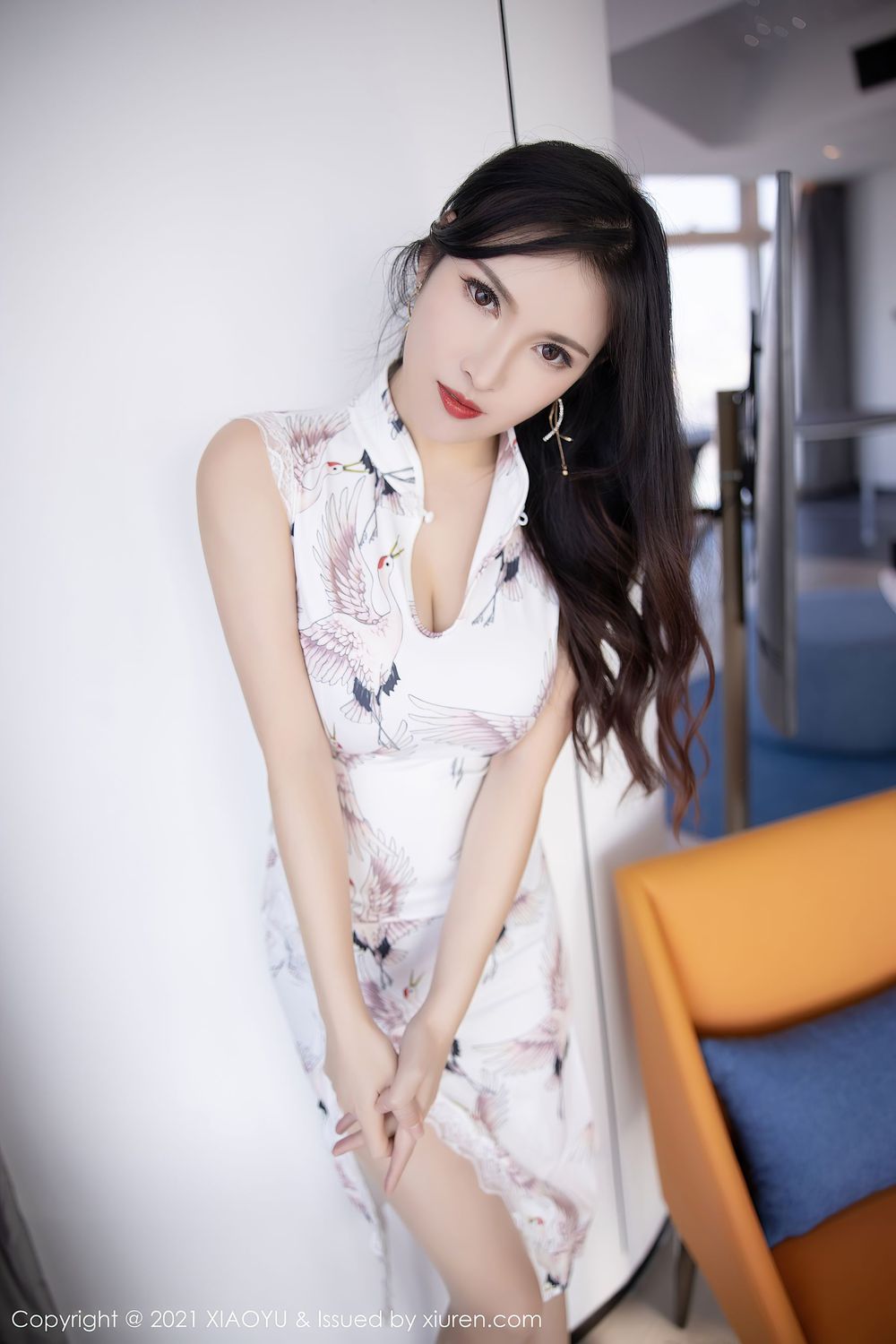美女模特乔漫妮mina - 韵味旗袍+丝袜美腿惹火写真