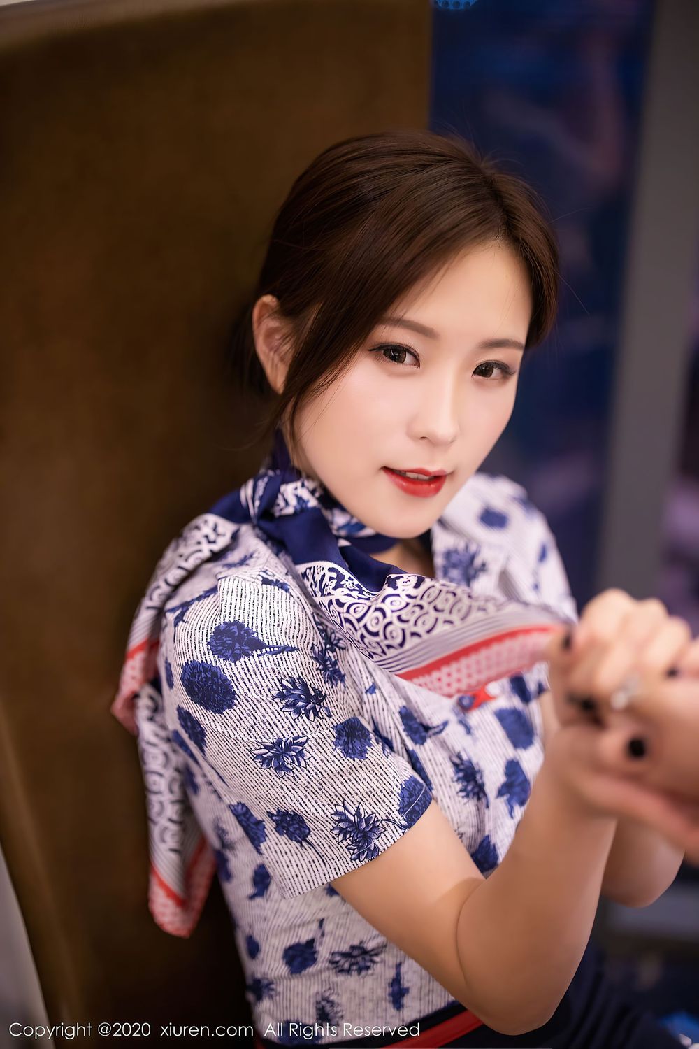 美女模特杨紫嫣Cynthia - 黑丝+空乘制服系列写真