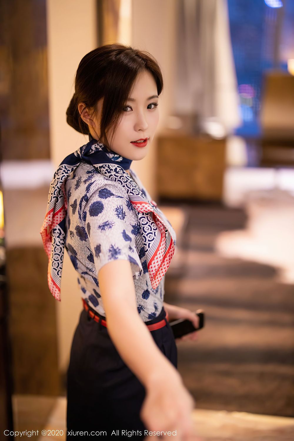 美女模特杨紫嫣Cynthia - 黑丝+空乘制服系列写真