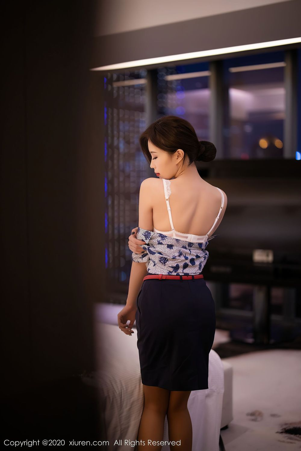 美女模特杨紫嫣Cynthia - 黑丝+空乘制服系列写真