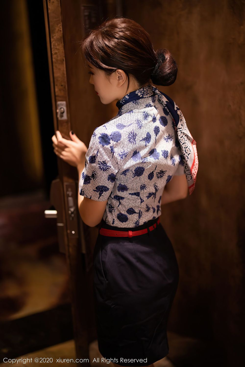 美女模特杨紫嫣Cynthia - 黑丝+空乘制服系列写真