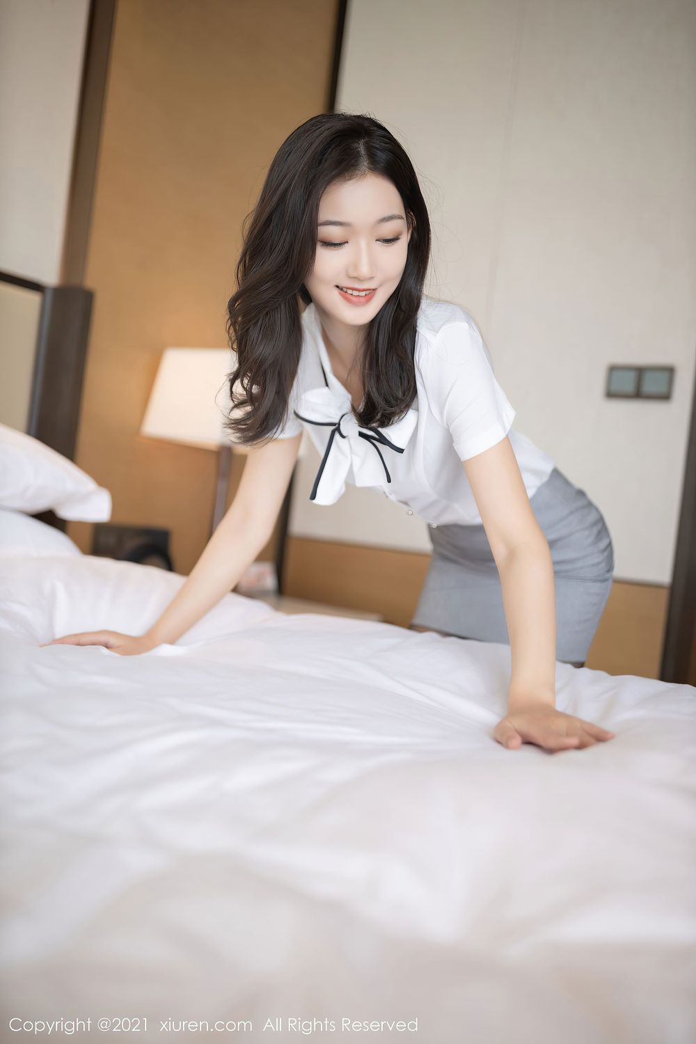 美女模特唐安琪 - 酒店宾客服务系列性感写真