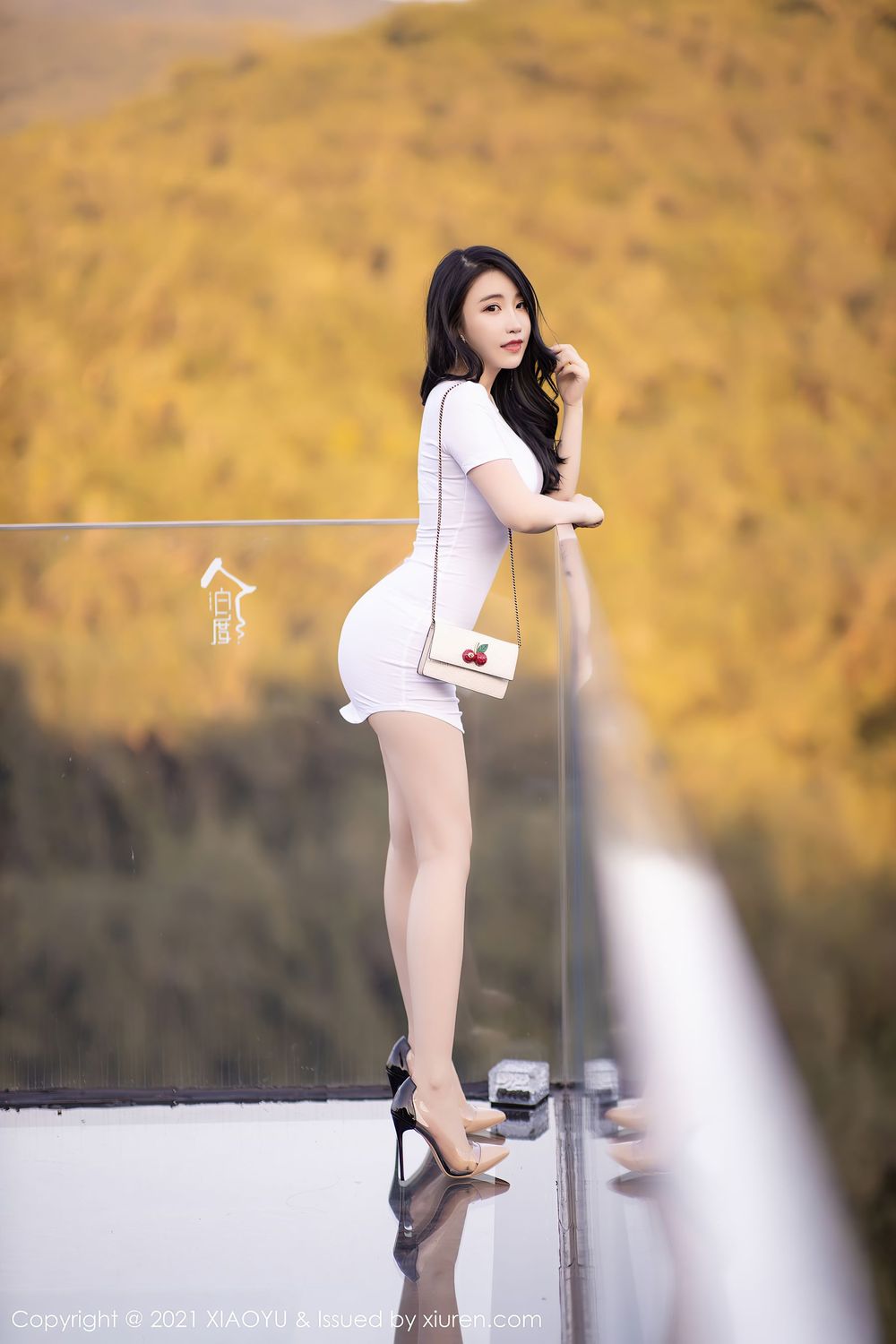 性感女神绯月樱Chery - 洁白服饰西双版纳旅拍