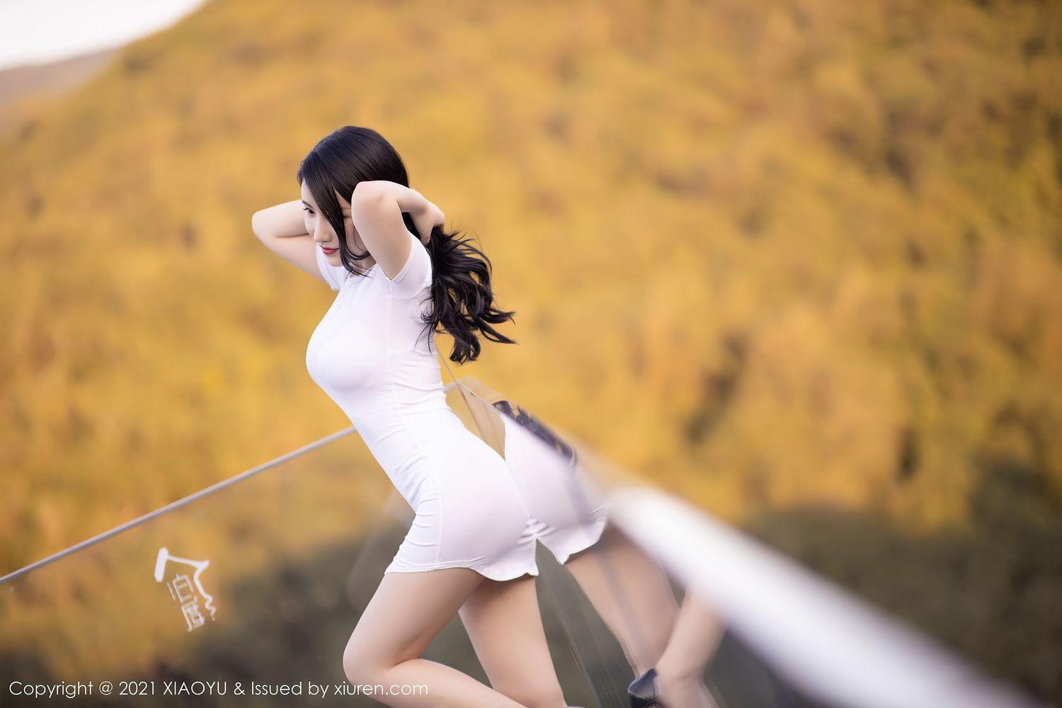 性感女神绯月樱Chery - 洁白服饰西双版纳旅拍