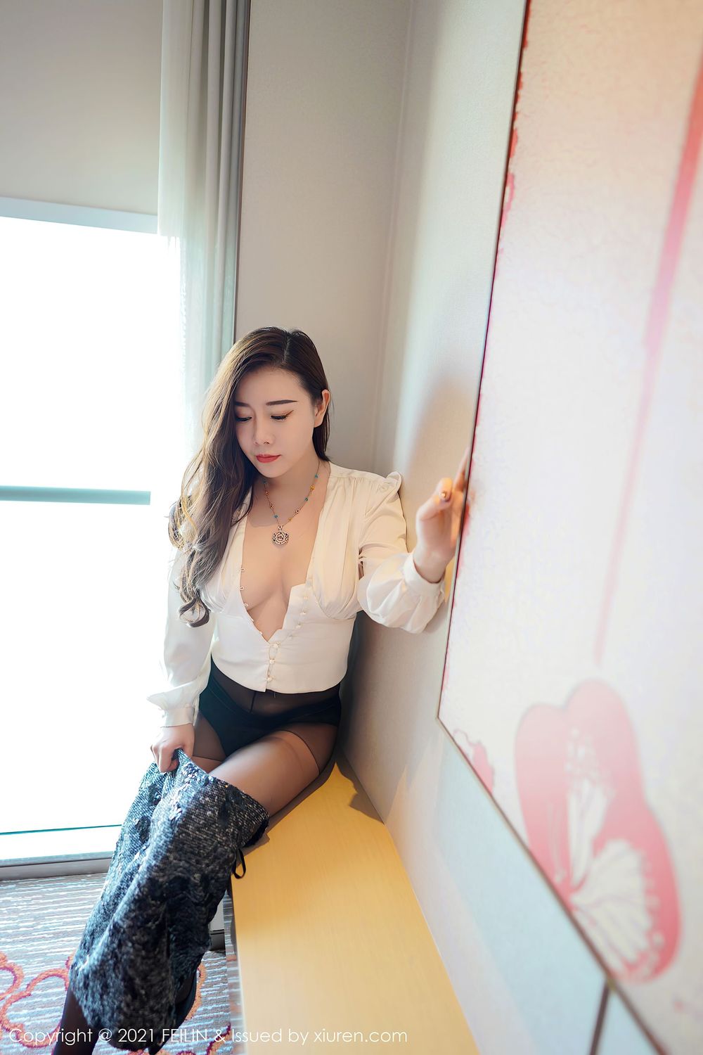 美女模特王婉悠Queen - 都市OL+情趣服饰经典写真