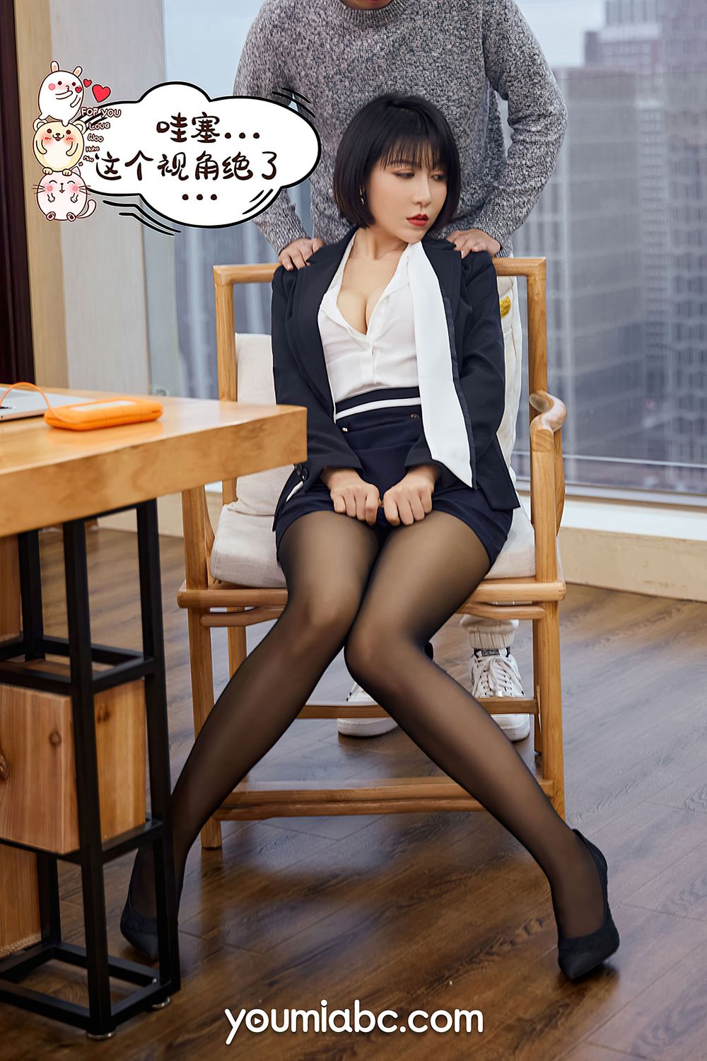 嫩模安妮斯朵拉 - 职场OL+升职之路办公室主题写真