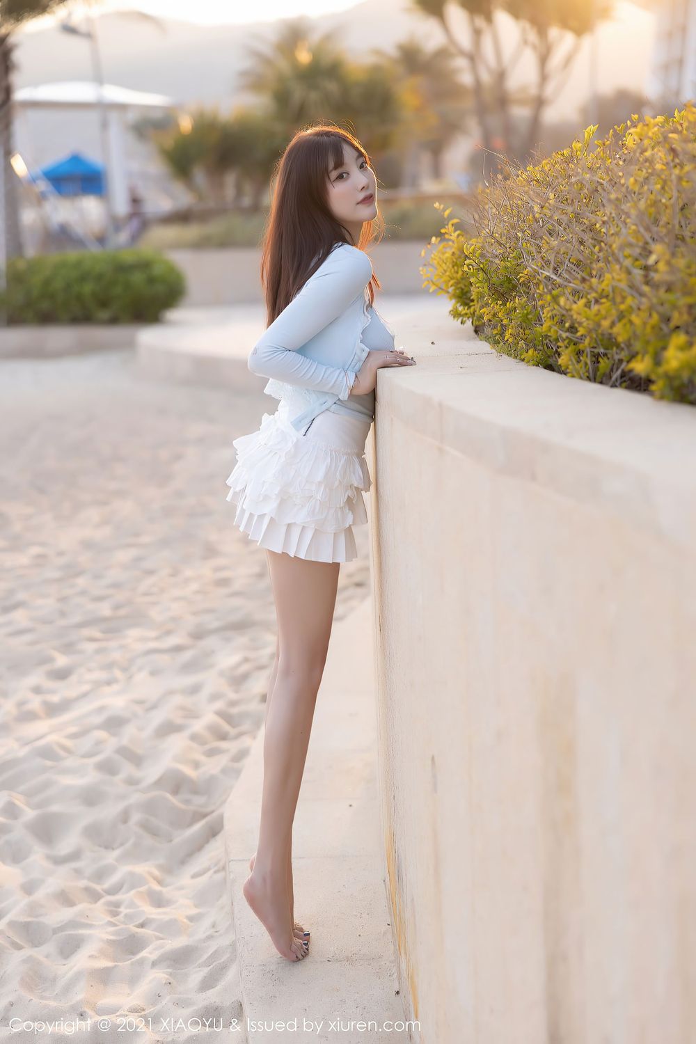 性感女神杨晨晨Yome - 草帽女孩海边沙滩娇柔拍摄