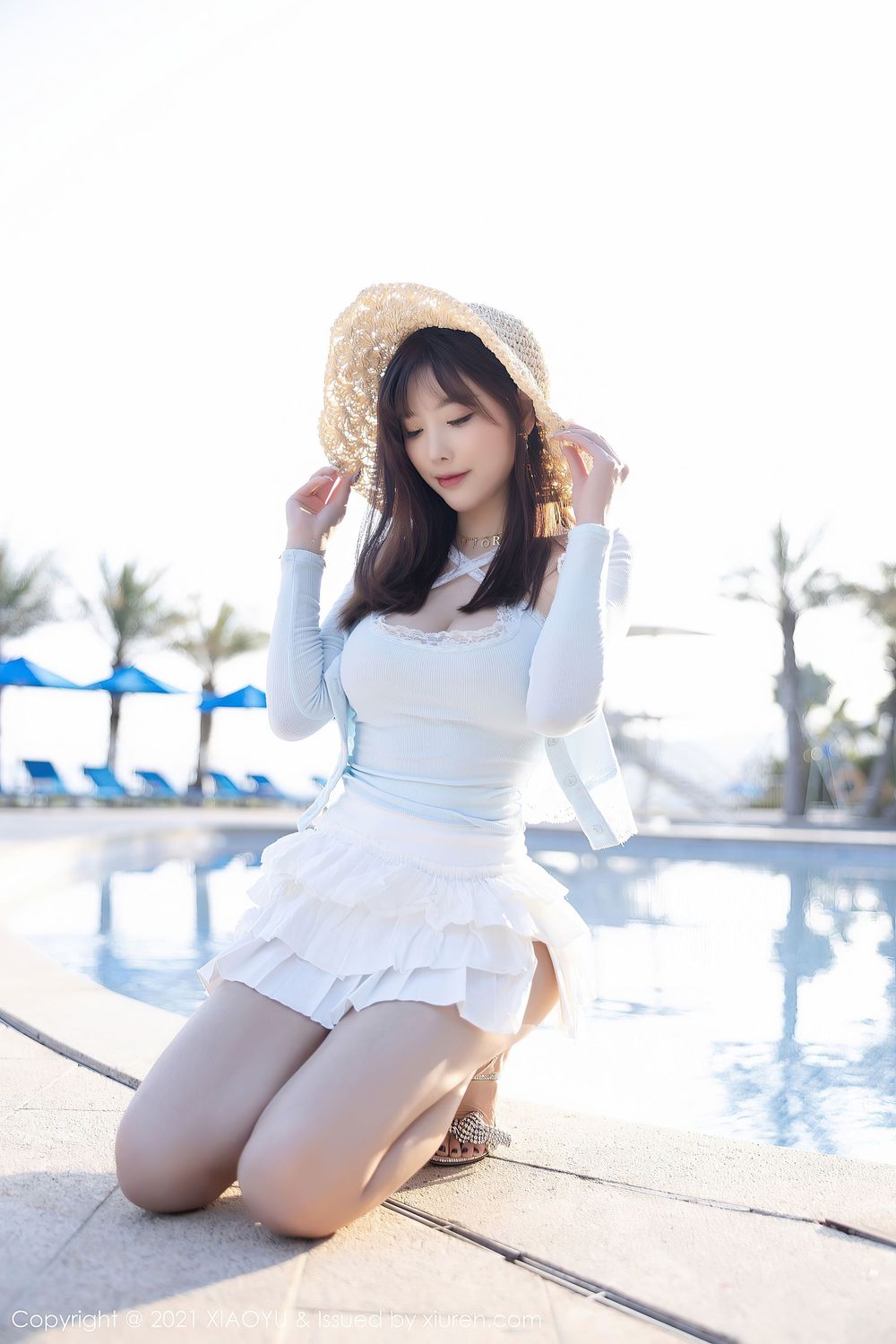 性感女神杨晨晨Yome - 草帽女孩海边沙滩娇柔拍摄