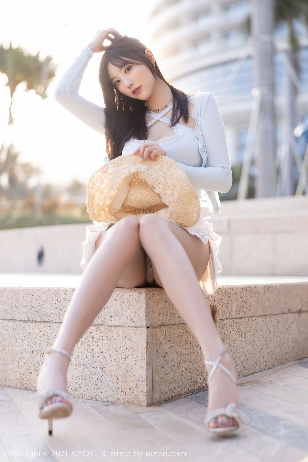 性感女神杨晨晨Yome - 草帽女孩海边沙滩娇柔拍摄