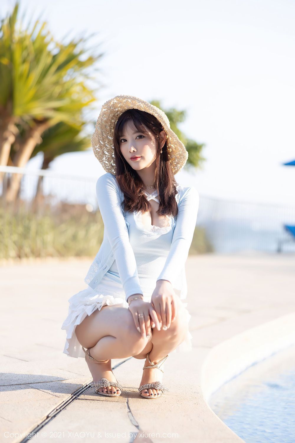 性感女神杨晨晨Yome - 草帽女孩海边沙滩娇柔拍摄