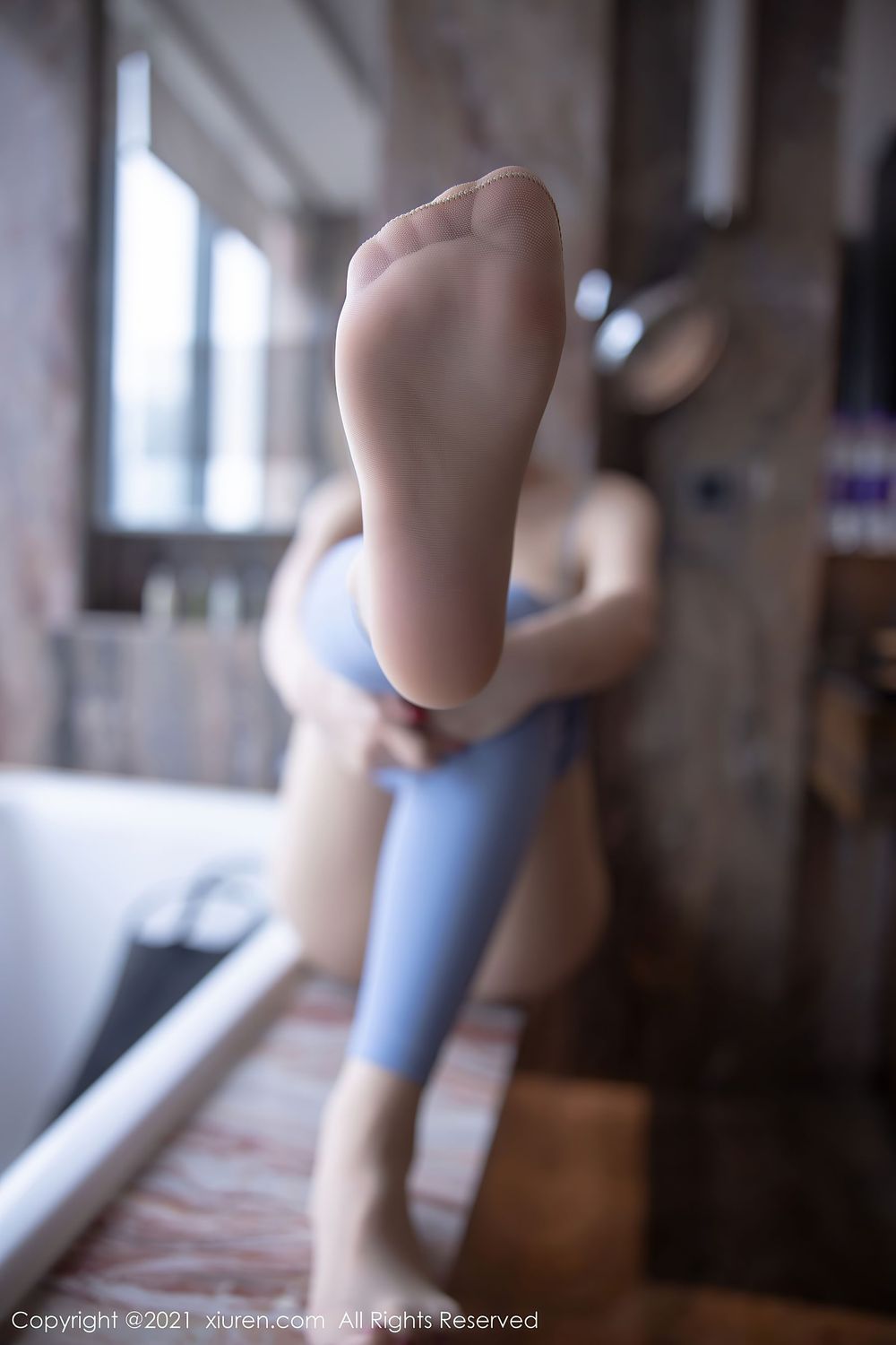 美女模特言沫 - 健美身材超紧身运动服饰性感写真