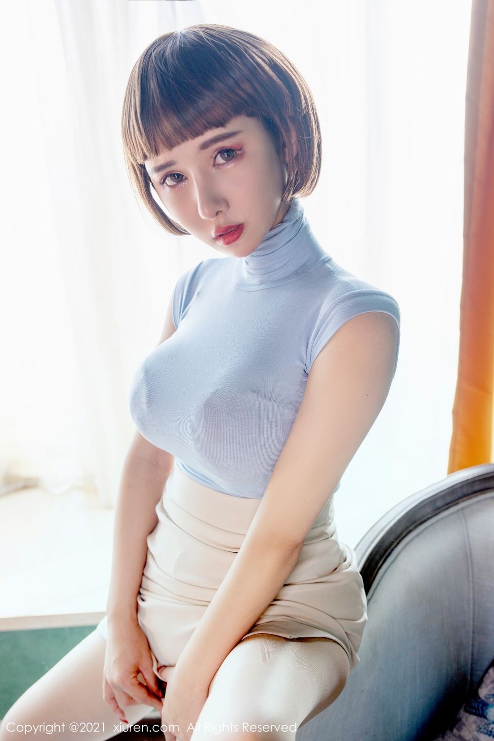 新晋秀人夏沫沫tife - 魔鬼身材+红色蕾丝系列写真