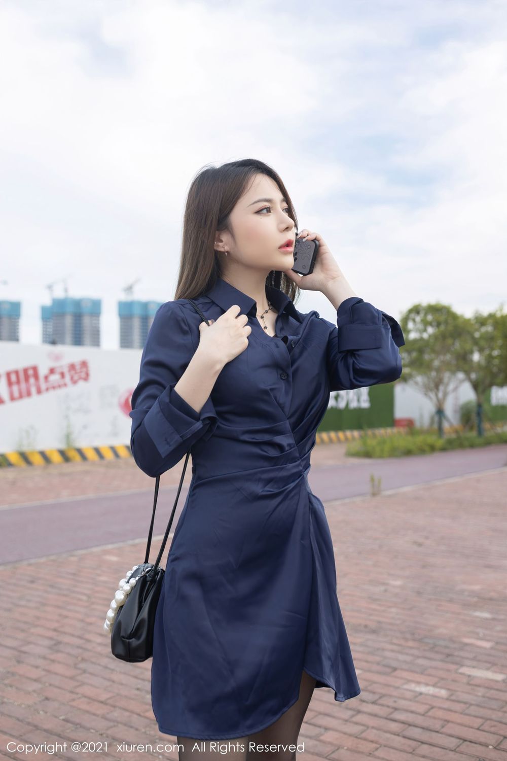 美女模特鱼子酱Fish - 都市丽人+顺风车剧情写真