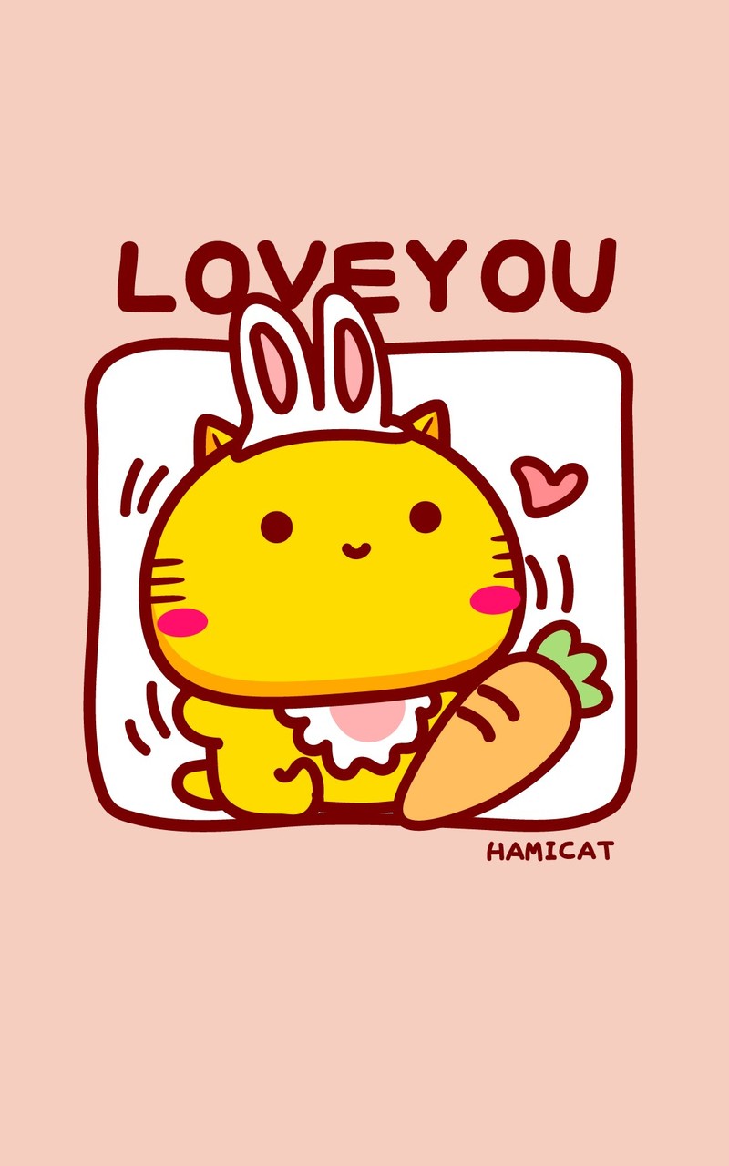Hamicat哈咪猫&Midy咪蒂LOVEYOU主题卡通图片