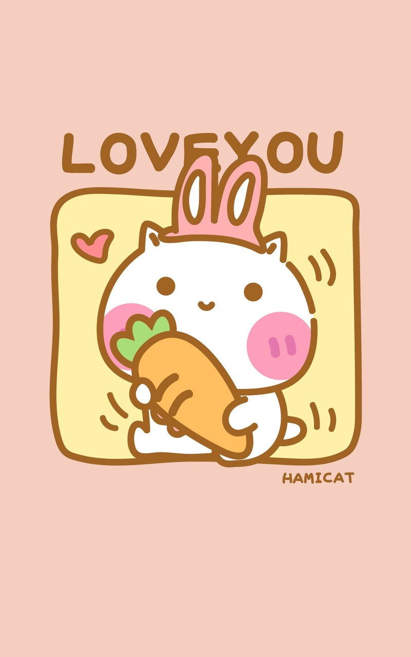 Hamicat哈咪猫&Midy咪蒂LOVEYOU主题卡通图片