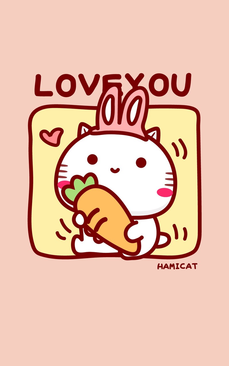 Hamicat哈咪猫&Midy咪蒂LOVEYOU主题卡通图片