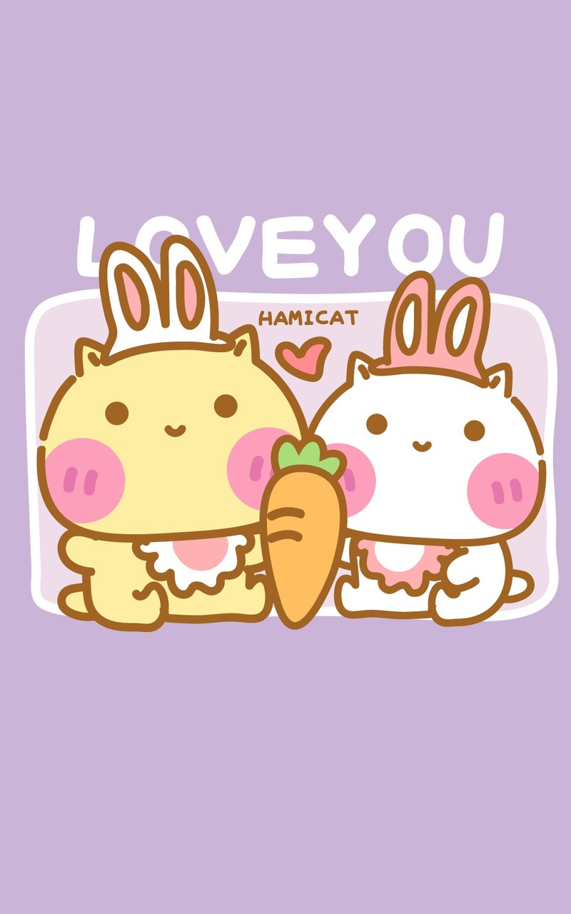 Hamicat哈咪猫&Midy咪蒂LOVEYOU主题卡通图片
