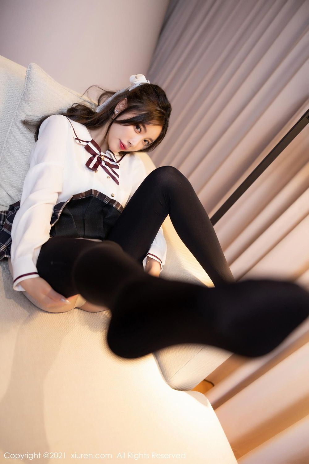 性感女神杨晨晨Yome - 格子裙+学院风系列写真