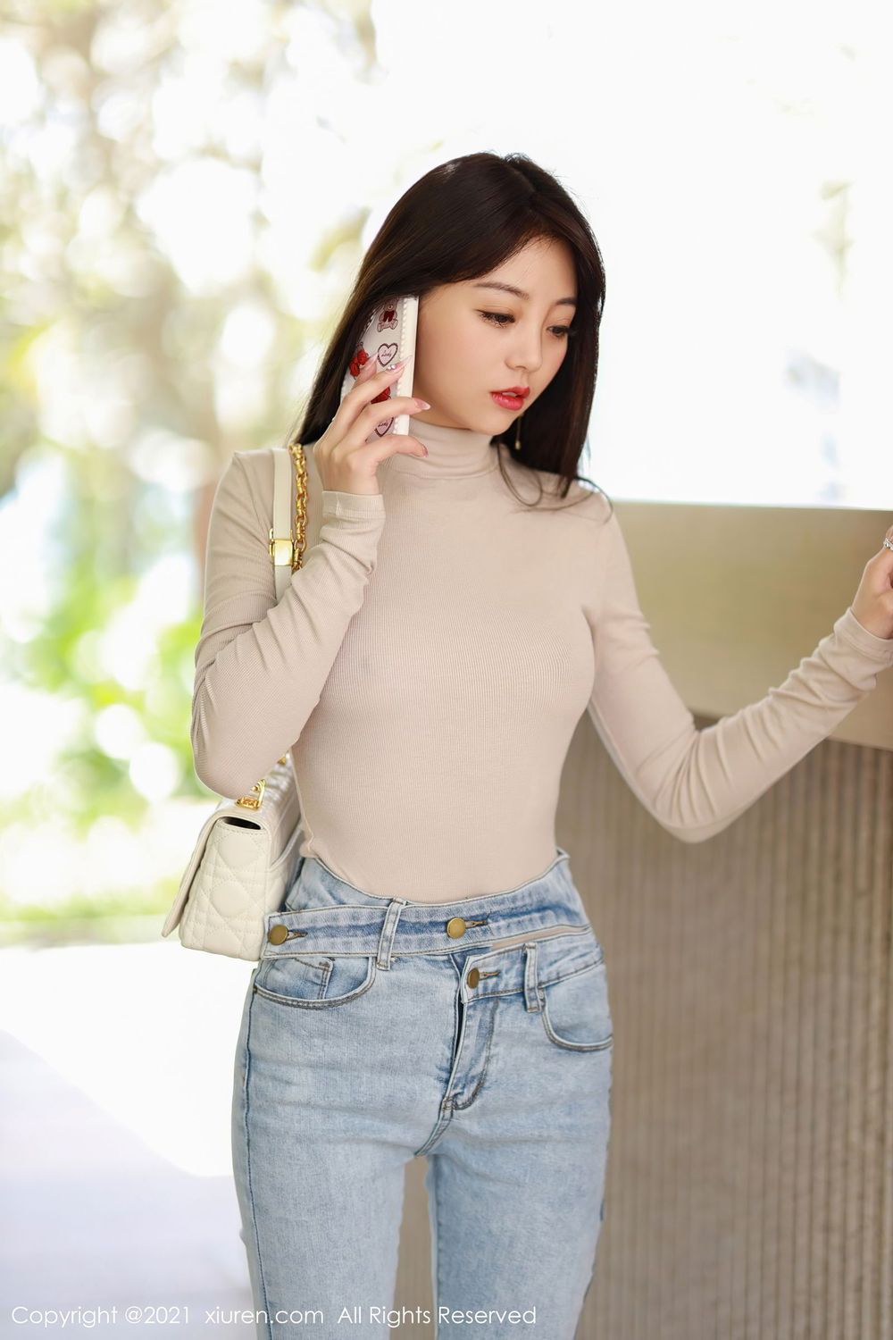 美女模特佘贝拉bella - 死库水+牛仔裤系列写真