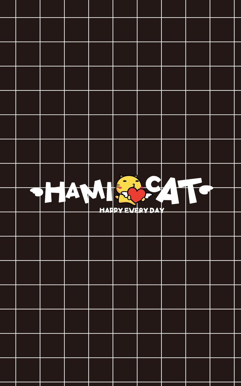 Hamicat哈咪猫黑白风格系列卡通图片壁纸