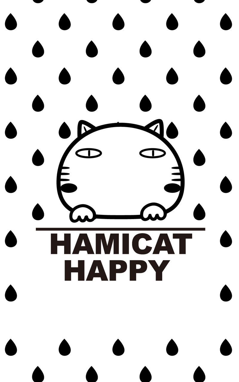 Hamicat哈咪猫黑白风格系列卡通图片壁纸