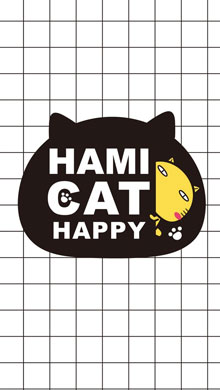 Hamicat哈咪猫黑白风格系列卡通图片壁纸