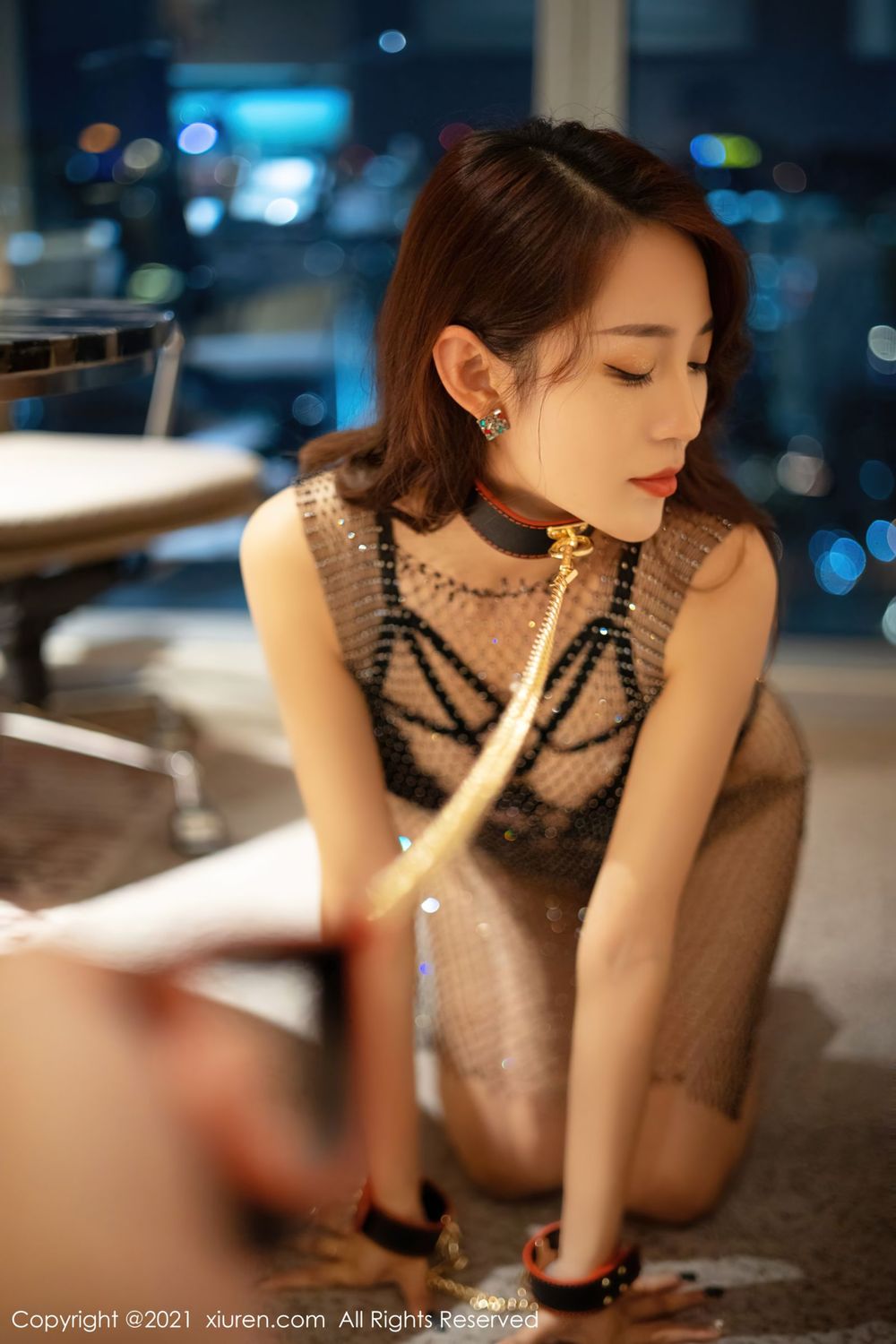 美女模特周慕汐baby - 黑色情趣服饰性感写真
