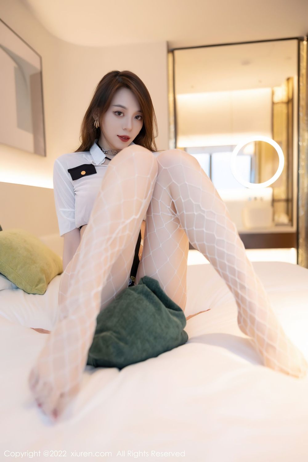美女模特言沫 - 轻透上衣+牛仔裤系列深圳旅拍