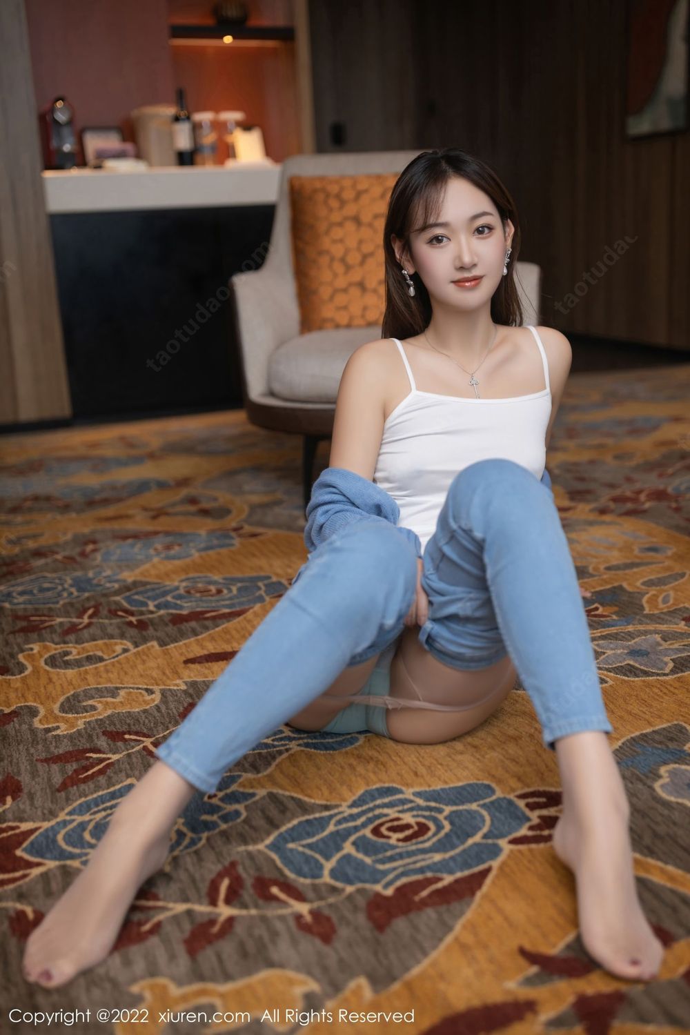 美女模特唐安琪 - 清透上衣+牛仔裤系列写真