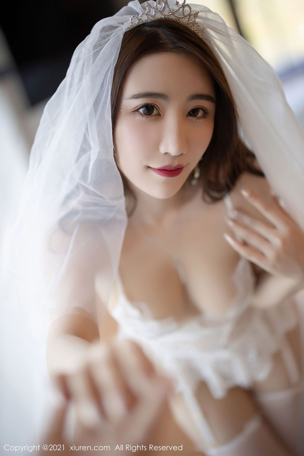 性感女神绯月樱Cherry - 婚纱+丝袜系列三亚旅拍