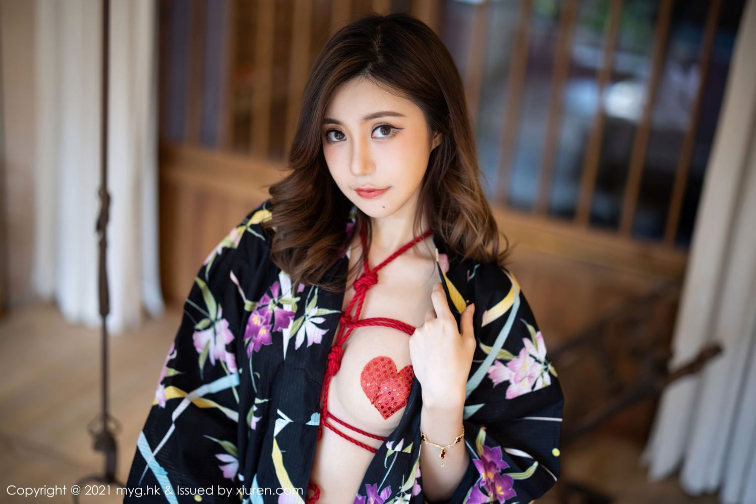 性感女神绮里嘉ula - 和服+红绳系列长三角旅拍