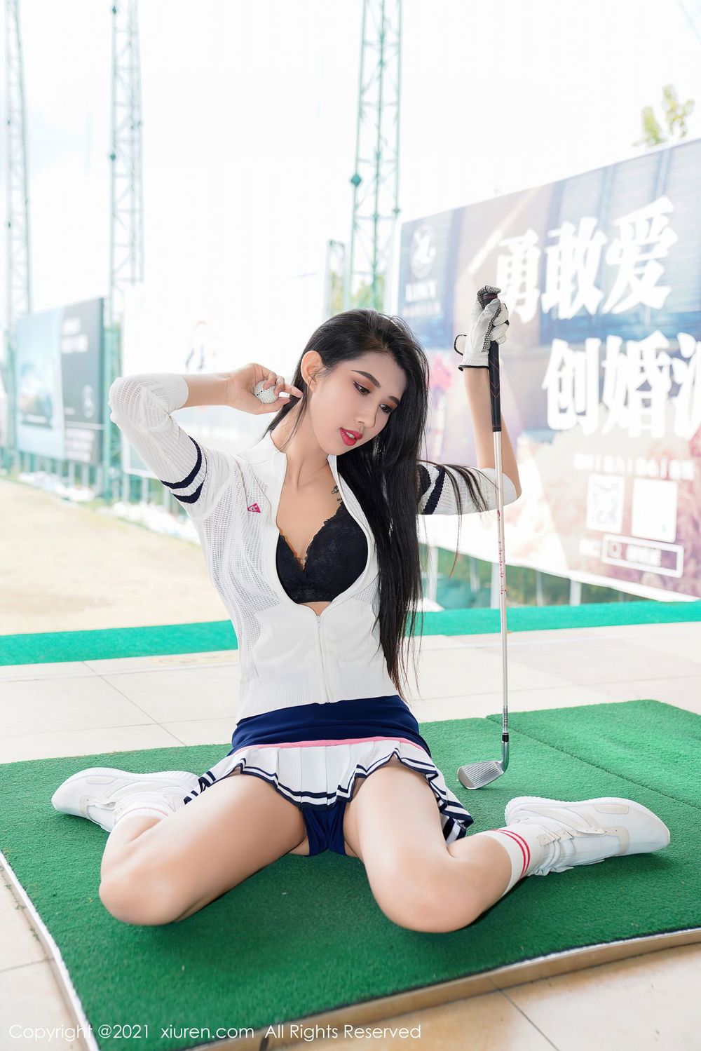 美女模特葛征Model - 高尔夫装扮主题江浙沪旅拍
