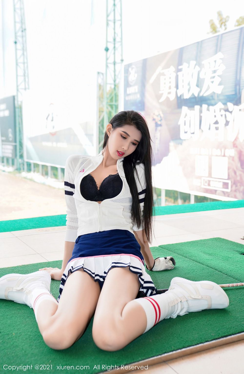 美女模特葛征Model - 高尔夫装扮主题江浙沪旅拍