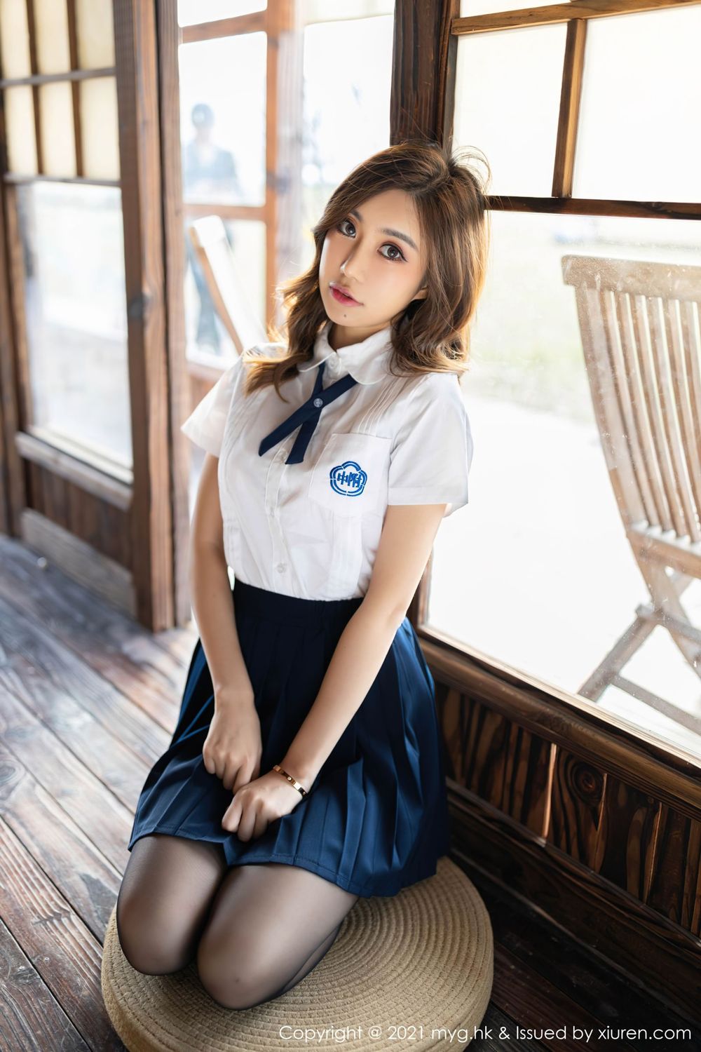美女模特绮里嘉ula - 校服+黑丝系列性感写真