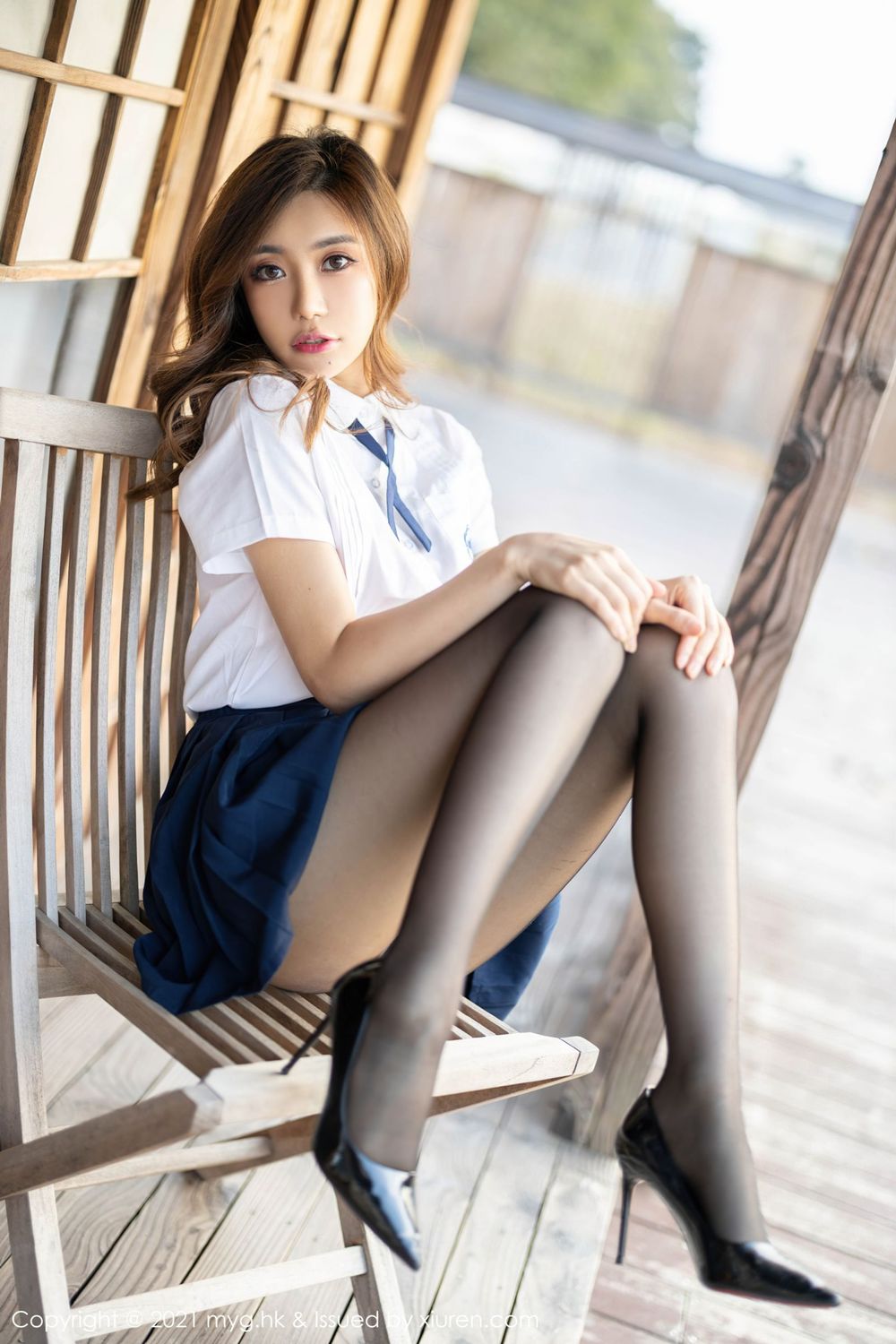 美女模特绮里嘉ula - 校服+黑丝系列性感写真