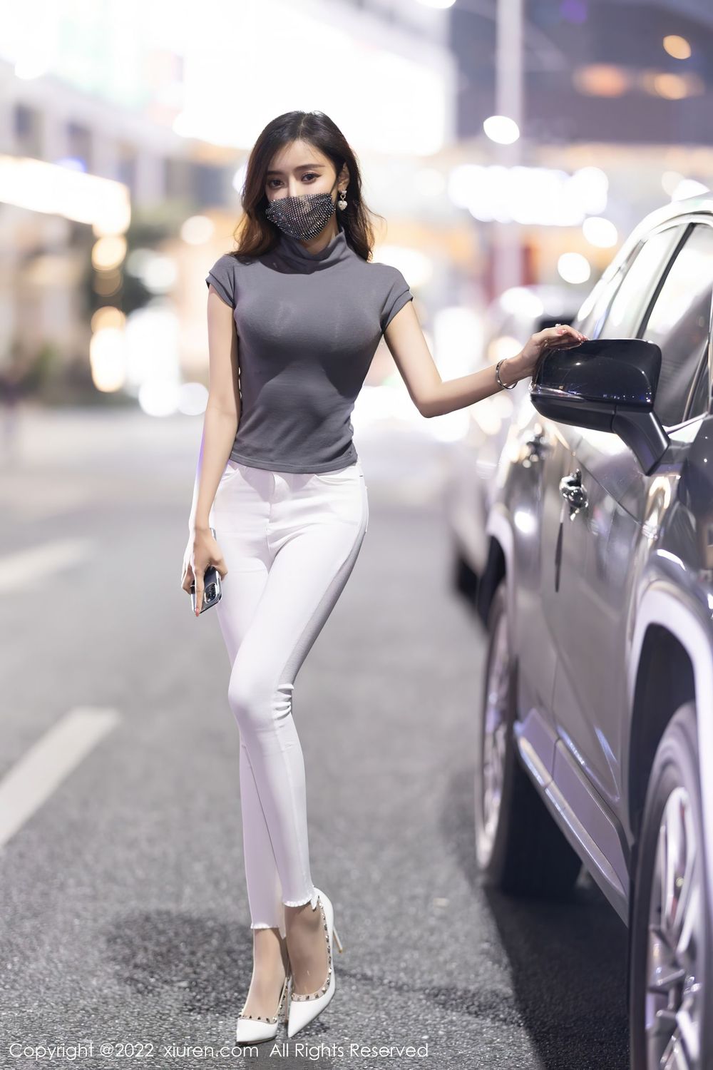 性感女神王馨瑶yanni - 灰色上衣+长裤系列写真