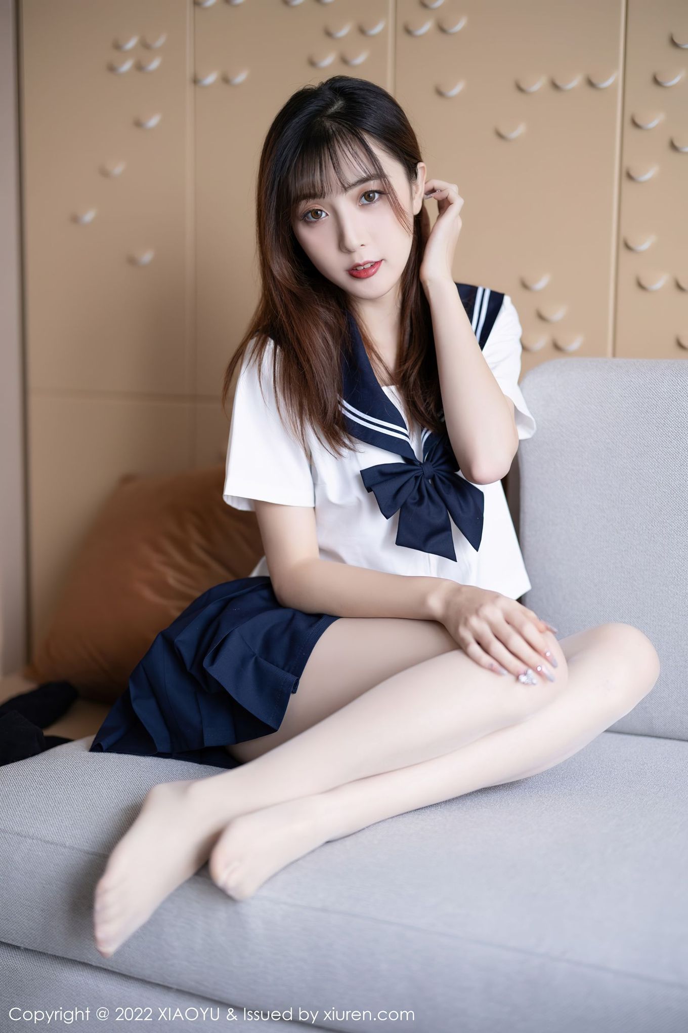 美女模特林星阑 - JK制服+丝袜系列娇媚写真