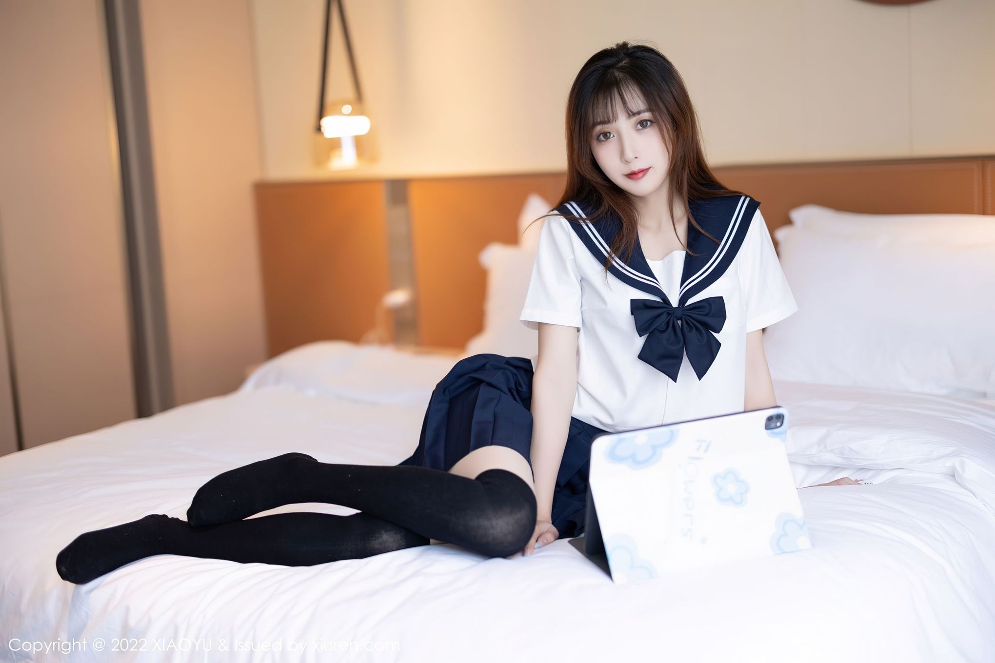 美女模特林星阑 - JK制服+丝袜系列娇媚写真