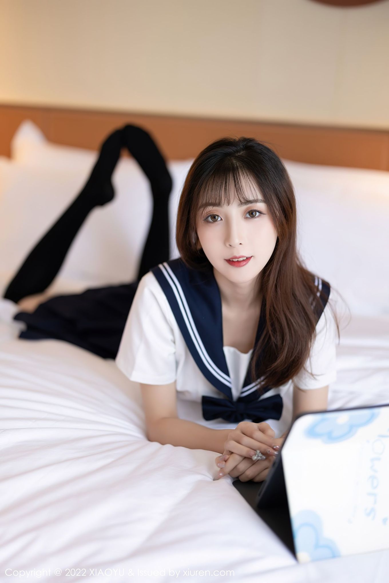 美女模特林星阑 - JK制服+丝袜系列娇媚写真