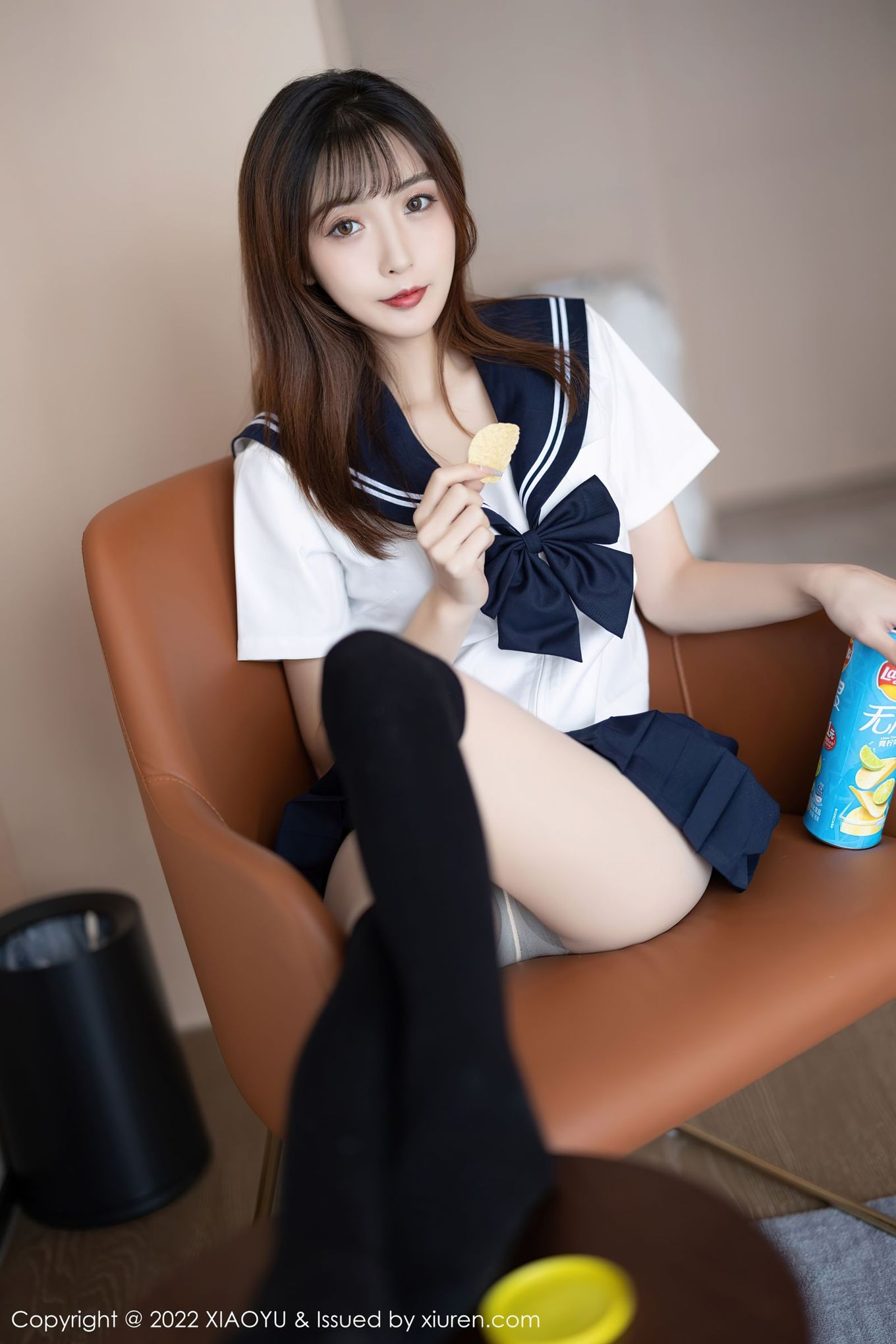 美女模特林星阑 - JK制服+丝袜系列娇媚写真