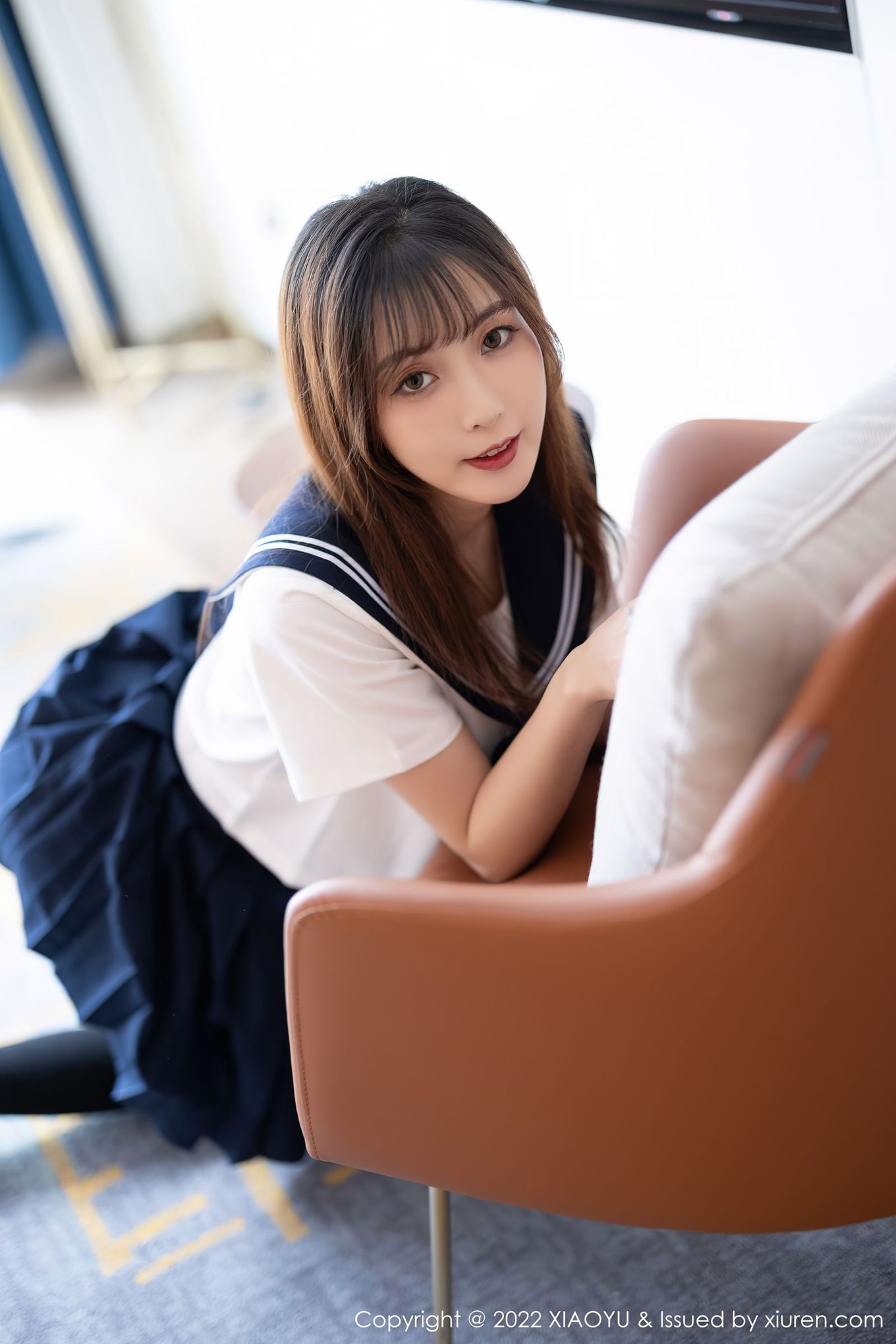 美女模特林星阑 - JK制服+丝袜系列娇媚写真