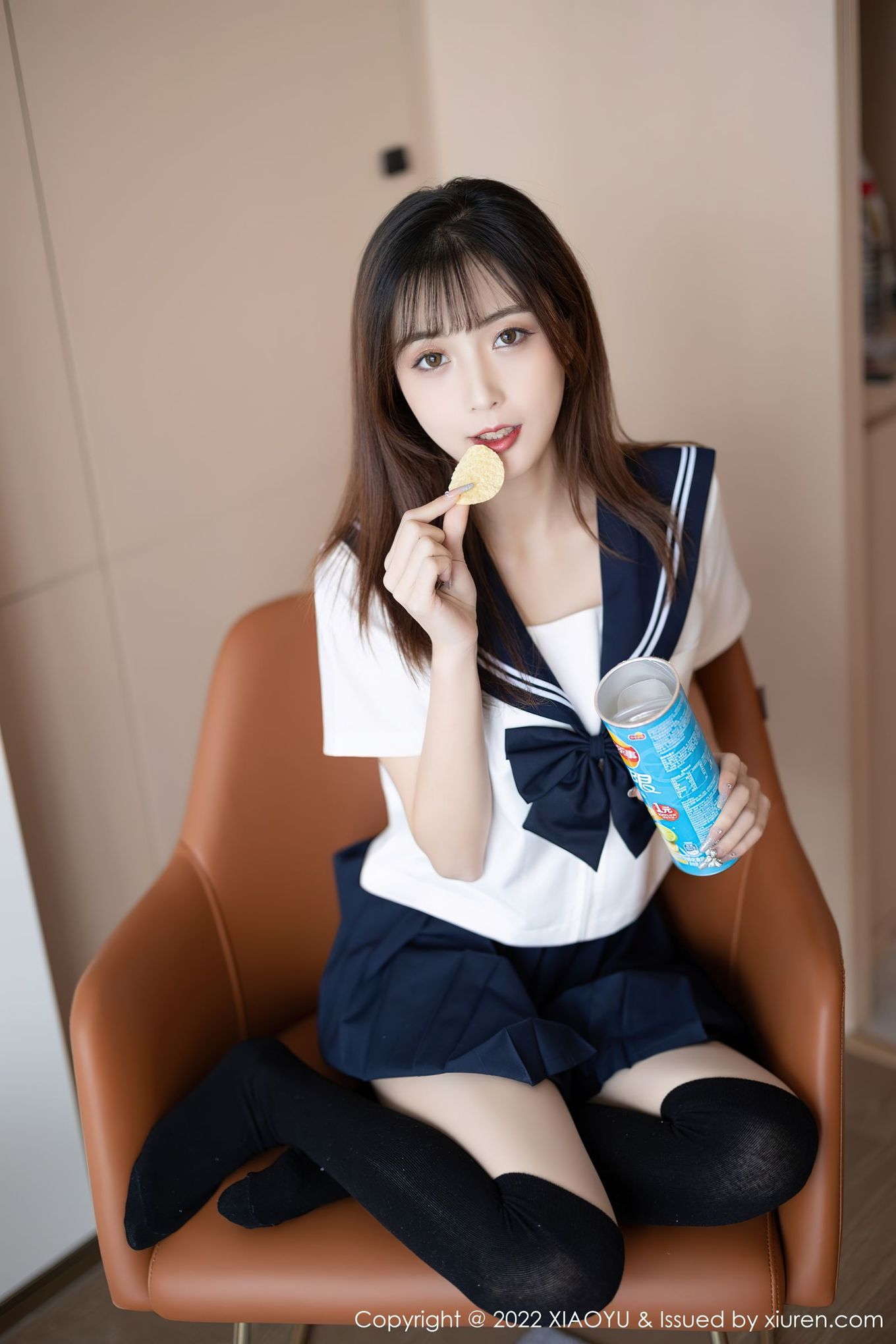 美女模特林星阑 - JK制服+丝袜系列娇媚写真