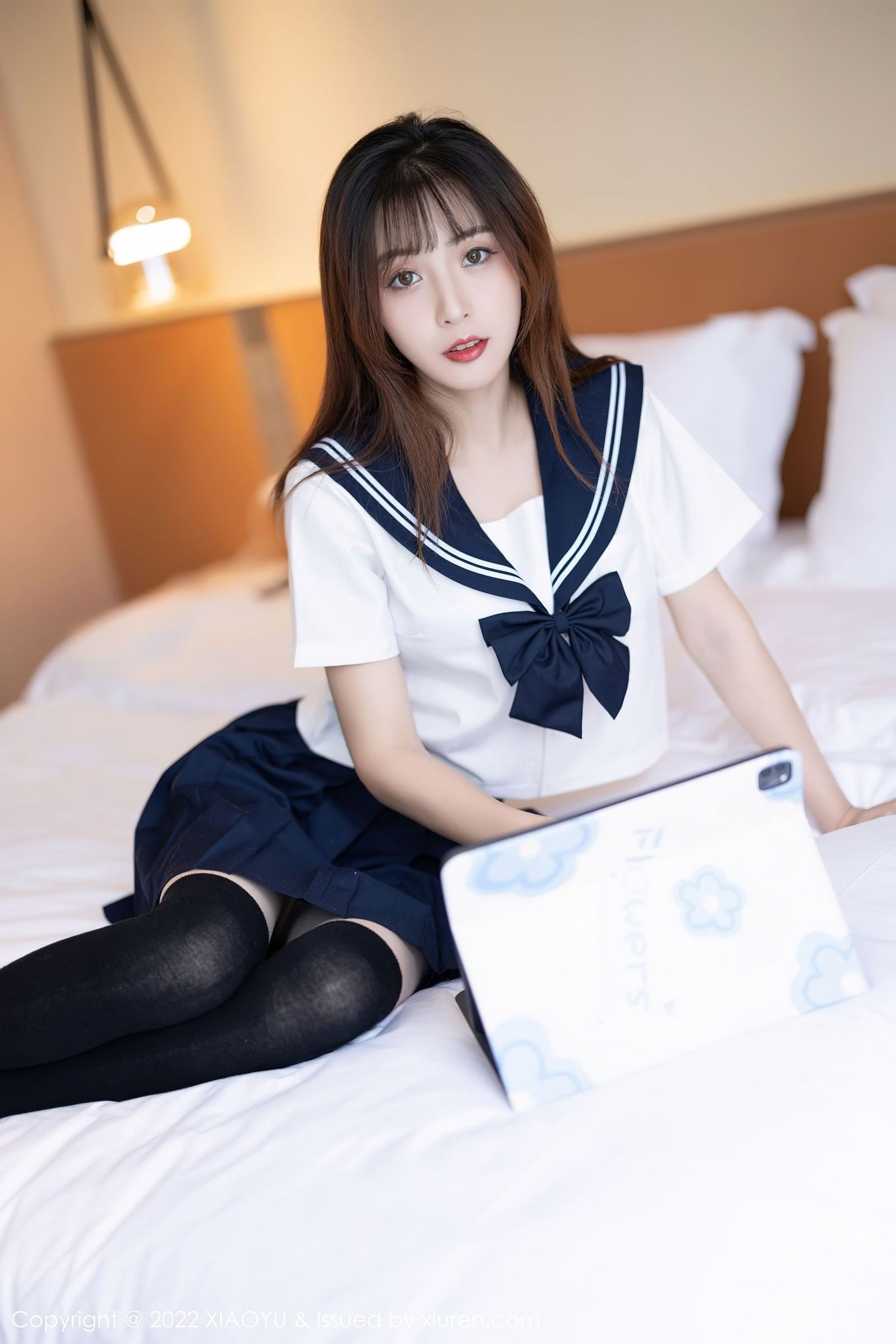 美女模特林星阑 - JK制服+丝袜系列娇媚写真