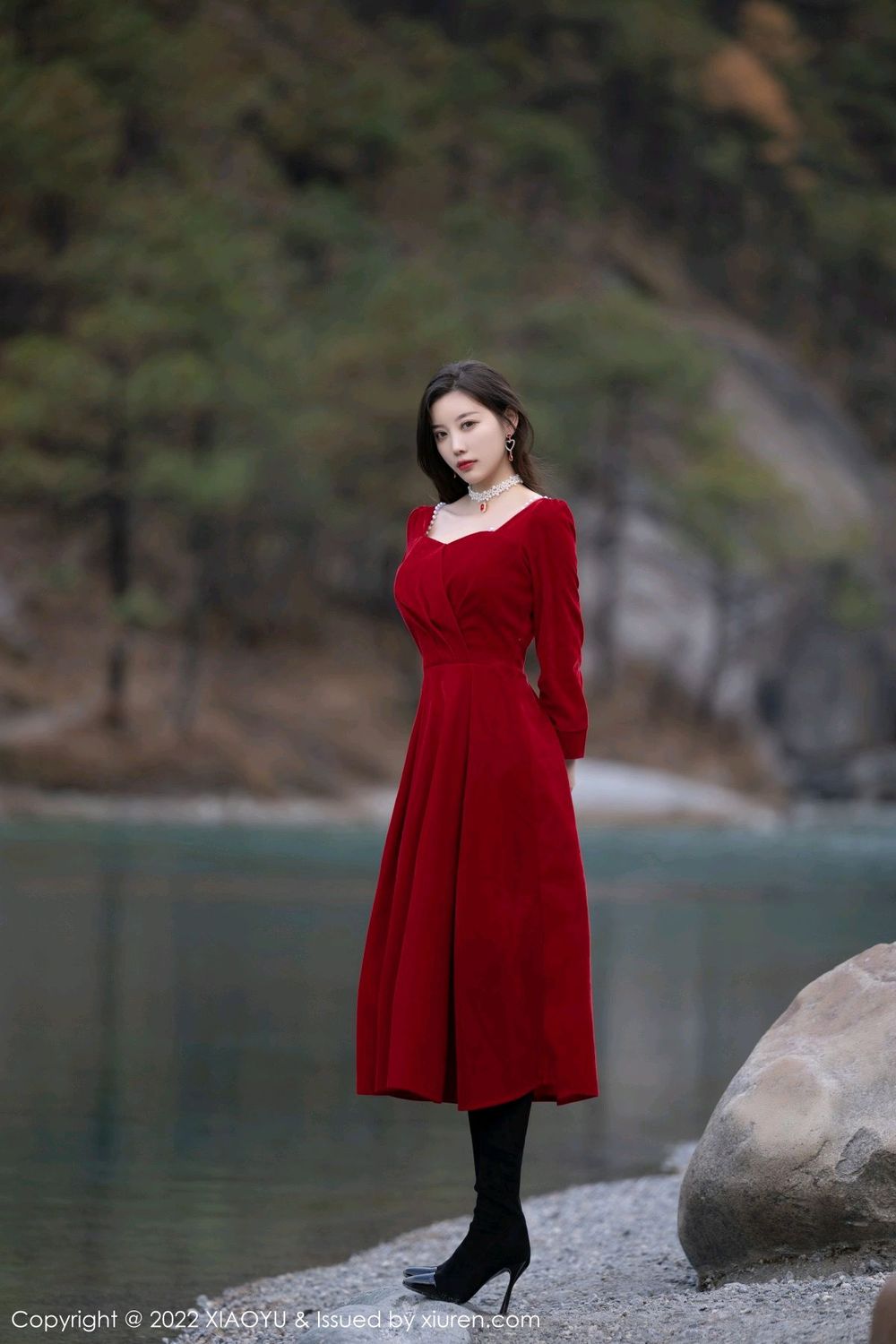 性感女神杨晨晨Yome - 红色长裙+花色旗袍丽江旅拍