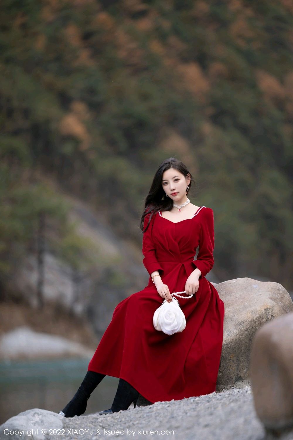 性感女神杨晨晨Yome - 红色长裙+花色旗袍丽江旅拍