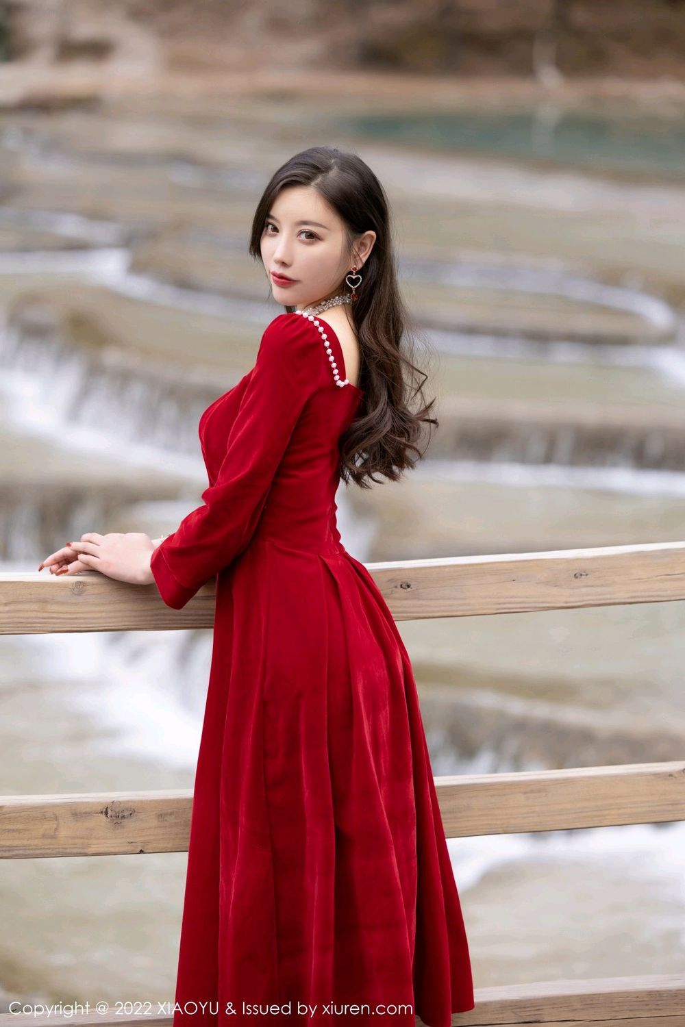 性感女神杨晨晨Yome - 红色长裙+花色旗袍丽江旅拍