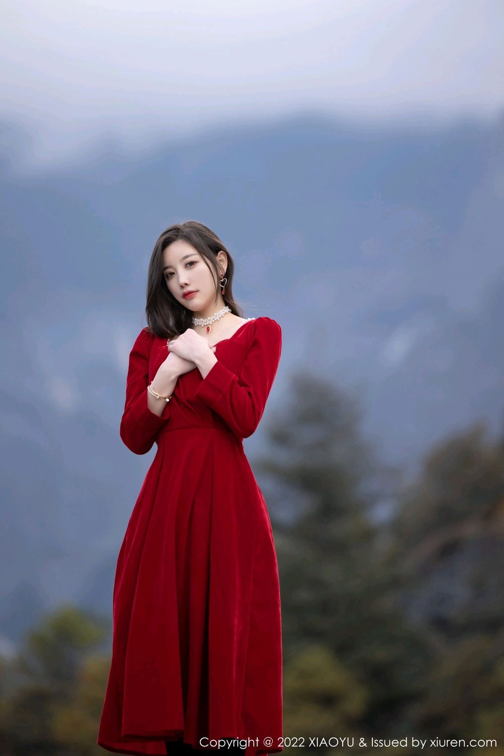 性感女神杨晨晨Yome - 红色长裙+花色旗袍丽江旅拍