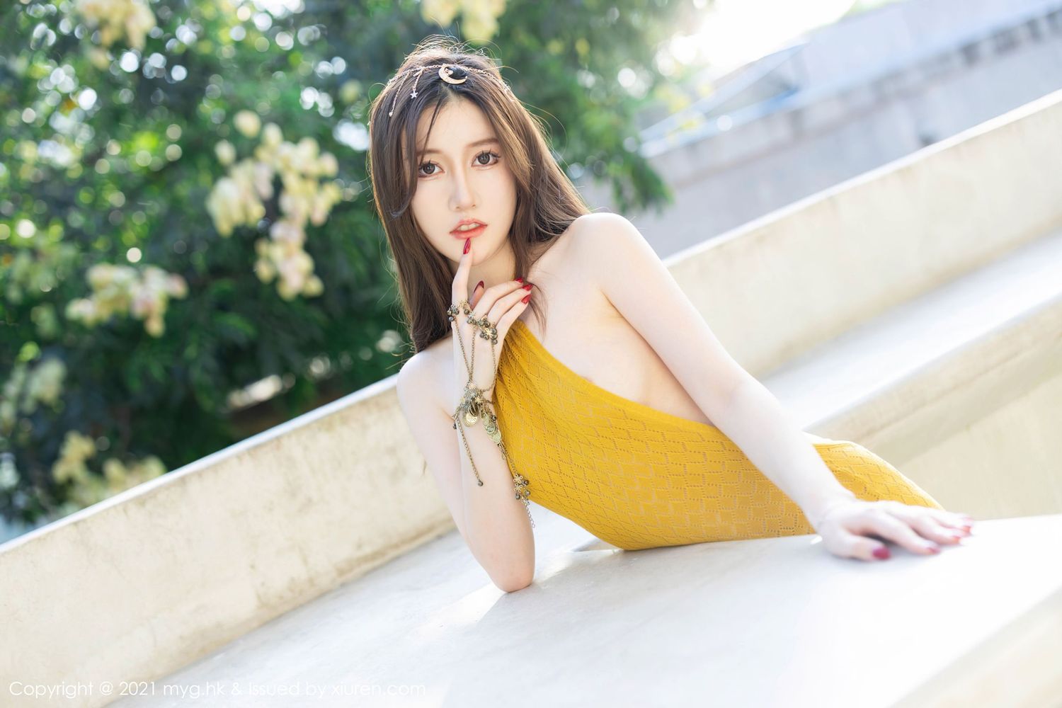 新人模特美桃酱 - 浪漫长裙+露背系列长三角旅拍