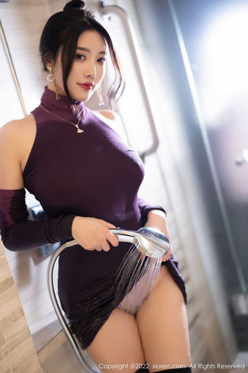 性感女神杨晨晨Yome - 露肩连衣短裙私房写真